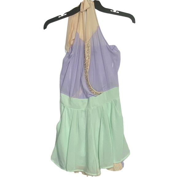 VERO MODA Halter Ruffle Romper Jumpsuit Sz S - Picture 1 of 9